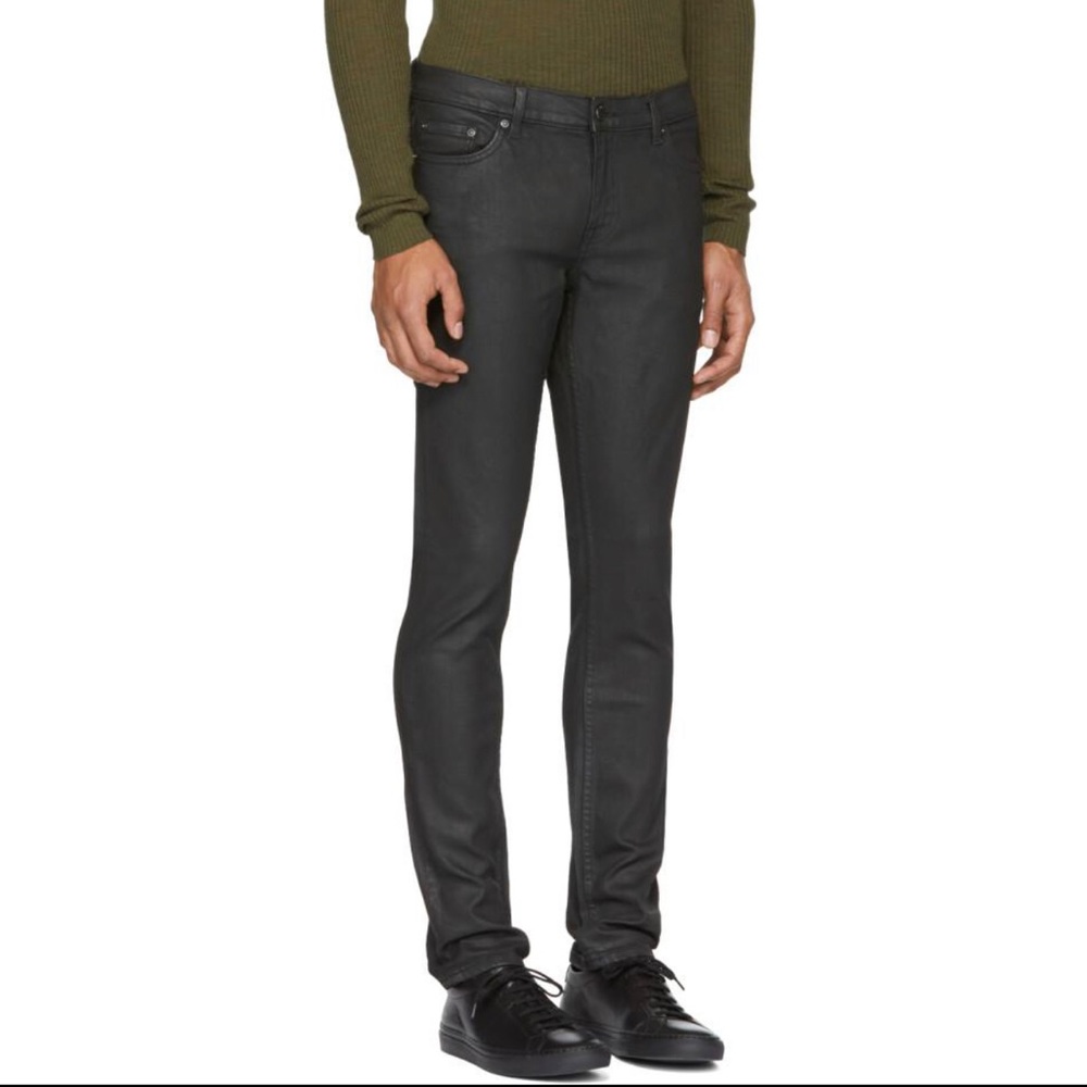 BLK DNM Coated Denim Skinny Jeans